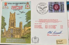 Red Arrows pilot Mel Cornwell signed RAF Hospital Ely Freedom of the City of Ely 23 Sept 1977 Red
