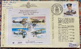 WW2 ace Battle of Britain Bob Foster signed 605 sqn 1939-1941 signed RAF cover. RAF Flown Bob Foster
