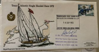 Royal Engineers Lt Col PH Jock Brazier signed Trans-Atlantic Single Handed Race 1972 Plymouth UK