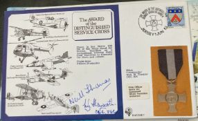 WW2 RAF Cmdr Neil W Thomas and Capt Michael G Haworth signed The Award of the DSC to Airmen Jersey 1