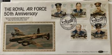 Benhams BLCS17 The Royal Air Force 50th Ann unsigned cover PM 16 Sept 86 Scampton, Lincoln RAF