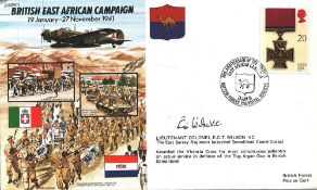 Lt Col Eric Wilson VC signed British East African Campaign 19 January-27 November 1941 FDC PM 50th