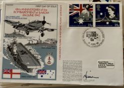 WW2 Royal Navy Capt C J Littlejohn signed RNSC(5)10 48th ann of the Bombardment of Bardia 21 June