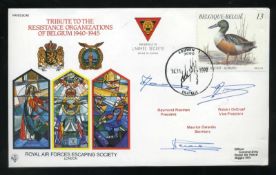 RAFES Tribute to the Organizations of Belgium 1940-1945 signed RAF cover This cover commemorates the