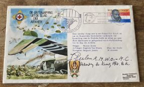 WW2 Arnhem signed cover Royal Star & Garter De Ontsnapping Uit de Slag om Arnhem Dutch cover 1944-
