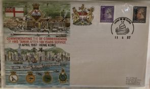 Royal Navy RNSC (6) 20 unsigned comm the de-commission of HMS Tamar after 100 years' Service Hong
