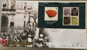 WW1 Corp B H Willie Apiata VC first recipient of VC from NZ signed Buckingham Lest We Forget