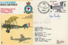 Top Nightfighter John Cunningham DSO DFC WW2 RAF Battle of Britain fighter ace signed 1973, 51