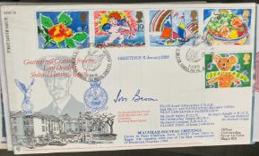 WW1 RAF Air Marshall Sir Ivor Broom signed RFDC 70 Greetings and Gratitude from the Lord Dowding