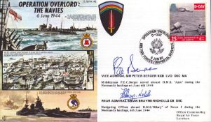 Vice admiral Sir Peter Berger and Rear admiral Brian Brayne Nicholls signed Operation Overlord. 50th