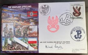 WW2 Air Chief Marshal Sir Michael Graydon signed JS/50/44/7 The Warsaw Uprising Aug/Oct 1944 WW2