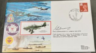 WW2 Battle of Britain Wg Cdr G.C. Unwin DSO DFM signed RAFA 3 The Skirmishing 22-31 July 1940 PM
