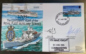 Royal Navy Capt A Roach and Capt D.J.M. Worthington signed RNSC(7)24 2005 - The Centenary Year of