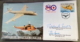 RAF Air Chief Marshal Sir Frederick Sowrey and Air Vice-Marshal Sir John Severne signed JS(CC)44 RAF