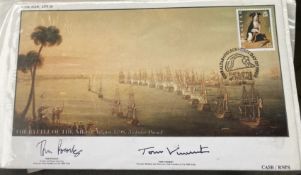 Royal Navy Tom Pocock and Tom Vincent signed RNSC 6(24) The Battle of the Nile 1 Aug 1798,
