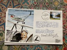 RAF Flown Flugkapitan Hanna Reitsch signed by Gerd Achgelis RAF Lossiemouth 25 Jul 81 RAF TP 15 FDC.