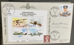 RAF WW2 Air Vice Marshal A.V.R. Johnstone CB DFC AE DL signed JSF 13 disbandment of no 60 sqn 31