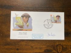 Wilbur Wright Pioneer of Flight FDC signed by Grp Capt John Cunningham 25 Sep 1993 RAF signed FDC.