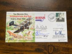 RAF cover signed AM Sir John Kemball, AVM D Bailey, JG Hargreaves and WSO Randle DFM. The Biggin