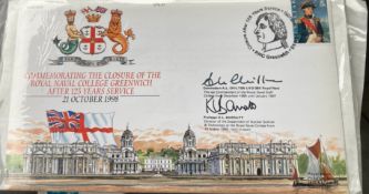 Royal Navy Cmdre A.L. Chilton and Prof K.L. Barratt signed RNSC(6)25