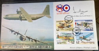 RAF The Rt Hon the Lord Owen CH signed JS(CC)46 RAF 80(6) 80th ann of the RAF 01.04.98 RAF FDC. Good