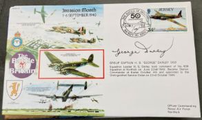 WW2 Battle of Britain Grp Capt H.S. George Darley DSO signed RAFA 13 Invasion Month 1-6 Sept 1940