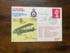 RAF Flown ACM Sir Ronald Ivelaw-Chapman Vice President RAF Escaping Society signed 10 sqn 60th ann