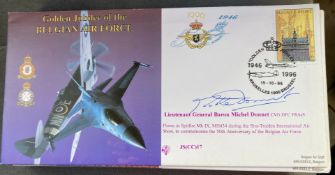 RAF Lt General Baron Michel Donnet signed JS(CC)17 Golden Jubilee of the Belgian Air Force 15.10.