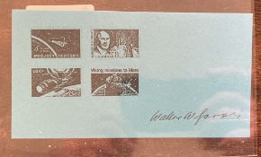 WW2 Von Braun Rocket Scientist Walter Jacobi signed page Op Paperclip. Approx 5 x 3 inch piece