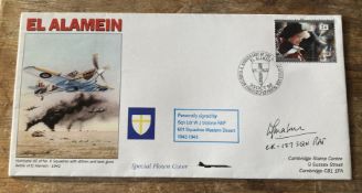 RAF 50th anniv El Alamein Hurricane IID of 6 sqn with 40 mm anti-tank guns Battle of El Alamein 1942