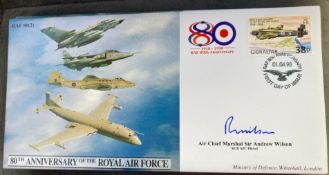 RAF Air Chief Marshal Sir Andrew Wilson signed JS(CC)42 RAF 80(2) 80th ann of the RAF 01.04.98 RAF