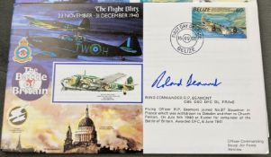 WW2 Battle of Britain Wg Cdr R.P. Beamont CBE DSO DFC DL signed RAFA 20 The Night Blitz 23 Nov -