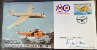 RAF Air Chief Marshal Sir Michael Stear signed JS(CC)44 RAF 80(4) 80th ann of the RAF 01.04.98 RAF