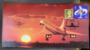 Concorde Flown Capt Roger Mills signed 30th ann of Concorde Filton Bristol 2 Mar 1999 Concorde