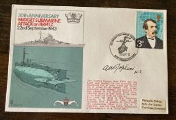 Tirpitz Raid A Joplin 617 sqn signed WW2 Midget Sub Attack on Tirpitz Navy cover RNSC12. 1973