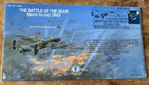 RAF 60th anniv of the Battle of The Ruhr Mar-Jul 1943 COF 38 - 1943 cover signed PG Cochrane