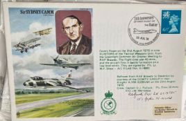 Royal Navy FL Roddick L Smith 151 sqn signed RAFM HA7 Sir Sydney Camm CBE RAF FDC. Good condition.
