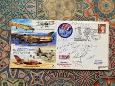 RAF Flown The Falcons 1999 Parachute Display Team Full Signed Caterpillar Club Reunion Biggin Hill