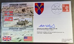 WW2 General Sir Robert Ford GCB CBE signed JS/50/45/6 Operation 'Plunder' The Crossing of the
