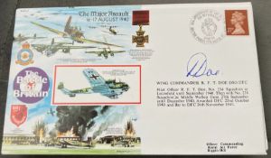 WW2 Battle of Britain Wg Cg R.F.T. Doe DSO DFC signed RAFA 7 The Major Assault 16-17 Aug 1940 PM