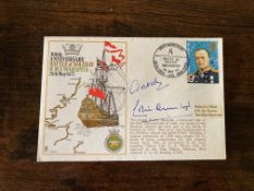 Rare Admiral Dunlop signed official Navy cover HMS Warspite. 20 May 75 - BFPS 1298 - 300th
