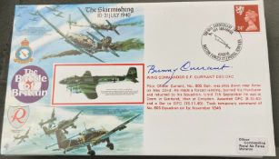 WW2 Battle of Britain Wg Cdr C.F. Current DSO DFC Signed RAFA 2 The Skirmishing 10-21 July 1940 PM
