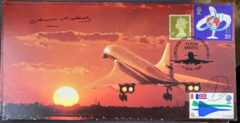 Concorde Flown Sir Arnold Hall Kt signed 30th ann of Concorde Filton Bristol 2 Mar 1999 Concorde