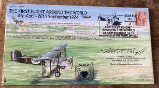 RAF The First Flight Around the World 4 Apr - 28 Sept 1924 COF 21 - 1924 cover signed Robert
