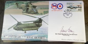 RAF Air Chief Marshal Sir David Evans signed JS(CC)47 RAF 80(7) 80th ann of the RAF 01.04.98 RAF