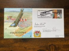 Felixstowe F2A 230 Sqn RAF Felixstowe signed Gordon Stirrat and Sue Robinson FDC RAF (P&P) 23 RAF