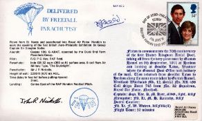 Great War F Field signed RAF AC 2 Delivered by Freefall Parachutists F Field and John R Nicholls