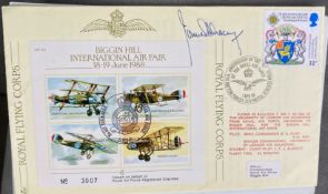 RAF WW2 James H Lacey DFM signed JSF 23 Biggin Hill International Air Fair 18-19 June 1988 RAF WW2