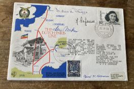 RAF Escaping Society The Dutch-Paris Line cover 14.11.80 signed Joseph Le Jeune, Hans H Wisburn,