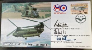 RAF ACM Sir Ruthven Wade, Air Cmdre Sir Archie Winskill and Grp Cpt Bill Randle signed JS(CC)47